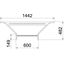 LAA 1160 R3 FS Add-on tee for cable ladder 110x600 thumbnail 2
