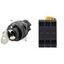 Selector A22NK Ã˜22, Key type S, 3 position, bezel plastic, MANUAL, REL A2255174A thumbnail 2