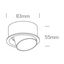 WHITE ADJUSTABLE GU10 10W DARK LIGHT thumbnail 3