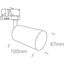 METAL GREY 10W GU10 TRACK SPOT 100-240V DARK LIGHT thumbnail 2