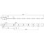 Terminal lug angled  Fl 30x3.5mm StSt (V4A) L 3000mm with bore 11mm thumbnail 2