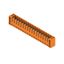 PCB plug-in connector, male header, Flange, THT solder connection, 3.50 mm, Number of poles: 17, 180°, Solder pin length (l): 3.2 mm, tinned, orange, Box thumbnail 4