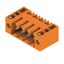 PCB plug-in connector, male header, Flange, THT solder connection, 3.50 mm, Number of poles: 4, 90°, Solder pin length (l): 3.2 mm, tinned, orange, Box thumbnail 4