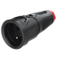 Portable single-phase rubber socket 10/16A 2 P+Z thumbnail 2
