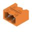 PCB plug-in connector, male header, closed side, THT solder connection, 5.08 mm, Number of poles: 2, 90°, Solder pin length (l): 3.2 mm, tinned, orange, Box thumbnail 1