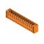 PCB plug-in connector, male header, Flange, THT solder connection, 3.50 mm, Number of poles: 13, 180°, Solder pin length (l): 3.2 mm, tinned, orange, Box thumbnail 2