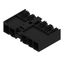 PCB plug-in connector, male header, closed side, Middle flange, THT solder connection, 7.62 mm, Number of poles: 5, 270°, Solder pin length (l): 3.5 mm, tinned, black, Box thumbnail 3