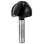 Core box bit, 1/4", R1 12.7 mm, D 25.4 mm, L 15.6 mm, G 49 mm thumbnail 1