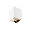 Ceiling luminaire housing ARIES, PC, 77x100mm, IP20, max. 20 W, square, white/gold thumbnail 1