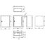 Wall-mounted enclosure 1 door IP65 H=500 W=400 D=260 mm thumbnail 2