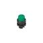 Illuminated knob selector, 3 positions green with marking thumbnail 2