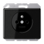 Socket. SL500 black with pin earth & KI mounting. thumbnail 2