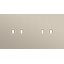 Twofold faceplate, horizontal 71 mm centre distance, for 2 Niko Toggle thumbnail 4
