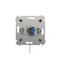 Single socket outlet with Schuko earthing, beige, 16A thumbnail 2