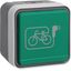 WCD with bicycle charging symbol text field and housing, W.1, grey thumbnail 1