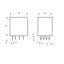 Plug-in Relay 14 pin 4 C/O 6VAC 6A, series PT thumbnail 2