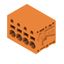 Printed circuit board terminals, 5.08 mm, Number of poles: 4, 90°, Solder pin length (l): 3.5 mm, tinned, orange, PUSH IN without actuator, Clamping range, max. : 2.5 mm², Box thumbnail 3