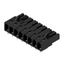 PCB plug-in connector, female header, closed side, THT solder connection, 5.08 mm, Number of poles: 8, 90°, Solder pin length (l): 3.2 mm, tinned, black, Box thumbnail 2
