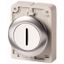 M30I-FD-W-X1 Pushbutton, RMQ-Titan, flat, momentary, White, inscribed 1, Front ring stainless steel thumbnail 1