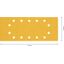 EXPERT C47 Sandpaper with 14 holes for Orbital Sanders 115 x 28 mm, G 24 1-pc thumbnail 2
