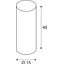 FENDA lamp shade, D150/ H400, cylindrical, blue  thumbnail 4