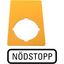 M22-XZK-S99 Label, emergency switching off, yellow, HxW=50x33mm, N–DSTOPP thumbnail 2