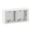 SURFACE MOUNTING BOX 2 GANG WHITE ADJUSTABLE HEIGHT 30/40MM thumbnail 6