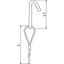 QWT TH 2 3M G Suspension wire with trapezoidal hook 2x3000mm thumbnail 2