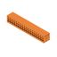 Printed circuit board terminals, 5.08 mm, Number of poles: 18, 90°, Solder pin length (l): 3.5 mm, tinned, orange, PUSH IN without actuator, Clamping range, max. : 2.5 mm², Box thumbnail 3