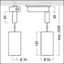 V2-P M 2500-927-65 LDO 3CY CBK FL BK BK - LED pendant spotlight thumbnail 3