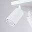 MODERN CEILING LAMP WHITE CARBON REFLECTORS ON A ROSECAKE FOR DINING ROOM thumbnail 4