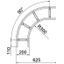 90° bend for cable ladder 110x200 Steel Hot-dip galvanised zinc thumbnail 2