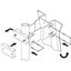 SAT Antenna  80/75cm, Steel, 39dB, foldable feed-arm, white thumbnail 2