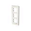 Frame 3-gang / 2+2+2-modules - Niessen logo - S - Tacteo White thumbnail 2