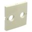 COVER PLATE FOR R - TV SOCKETS IVORY thumbnail 2