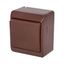 GALATEA Switch no. 2 10A 230V on plaster IP44 brown thumbnail 1