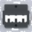 Central plate for 3 MINI-COM modules, A.x/C.x/S.x/B.x/Q.x/K.x, anthracite. thumbnail 1