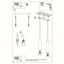 HANGING LAMP LAGOS 2 BLACK GU10 2X40W IP20 thumbnail 6