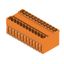 PCB plug-in connector, male header, closed side, THT solder connection, 5.08 mm, Number of poles: 24, 90°, Solder pin length (l): 3.2 mm, tinned, orange, Box thumbnail 4