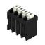 Printed circuit board terminals, 3.50 mm, Number of poles: 4, 180°, Solder pin length (l): 1.5 mm, black, PUSH IN with actuator, Clamping range, max. : 1.5 mm², Tube thumbnail 2