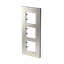Frame 3-gang / 2+2+2-modules - Niessen logo - S - Stainless Steel thumbnail 2
