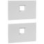 Metal faceplate XL³ 4000 - 2 DPX 1600 fixed supply invertor - captive screws thumbnail 1