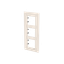 Frame 3-gang / 2+2+2-modules - Niessen logo - S - White thumbnail 2