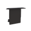 End cap for profile cover M, Endcap MEDIUM wing profile black thumbnail 1