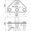 Earth connecting plate with ball head cap and 3 fixed ball points D 20 thumbnail 2