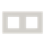 Frame 2-gang / 2+2-modules - ABB logo - S - Dune thumbnail 1