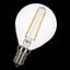 LED Filament G45 E12 240V 2W 2200K Clear thumbnail 2