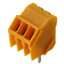 Printed circuit board terminals, 3.50 mm, Number of poles: 3, 135°, Solder pin length (l): 4.5 mm, tinned, orange, Clamping yoke connection, Clamping range, max. : 2.08 mm², Box thumbnail 5
