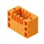 PCB plug-in connector, male header, Flange, THT solder connection, 3.50 mm, Number of poles: 38, 180°, Solder pin length (l): 3.5 mm, tinned, orange, Box thumbnail 1