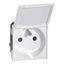 Cover Plate 2×3-Gang Enamelled White thumbnail 2